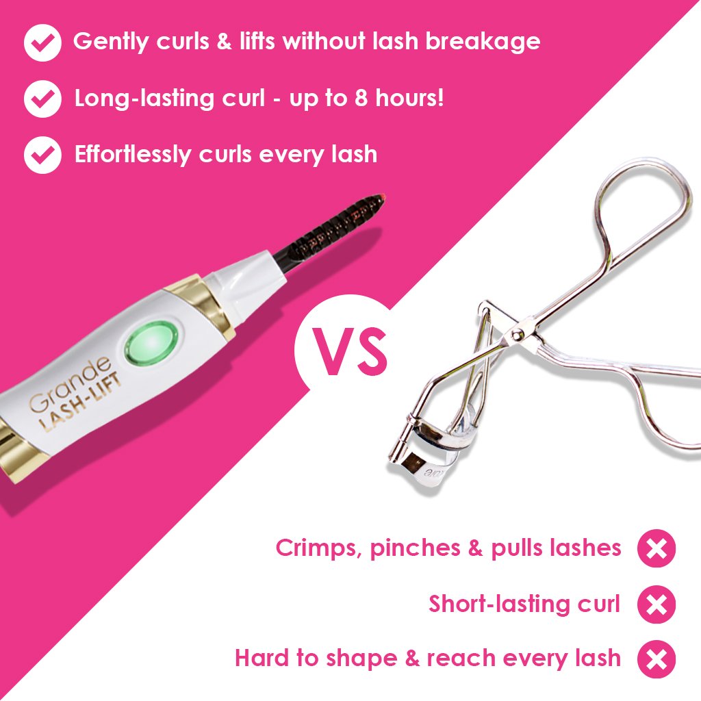 Heated lash curler vs traditional lash curlers